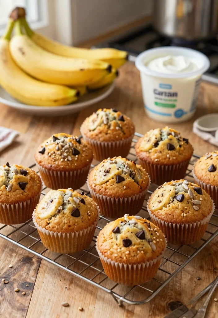 15 Banana Muffins with Greek Yogurt: Protein-Packed Goodness - 1. Classic Banana Muffins with Greek Yogurt 1