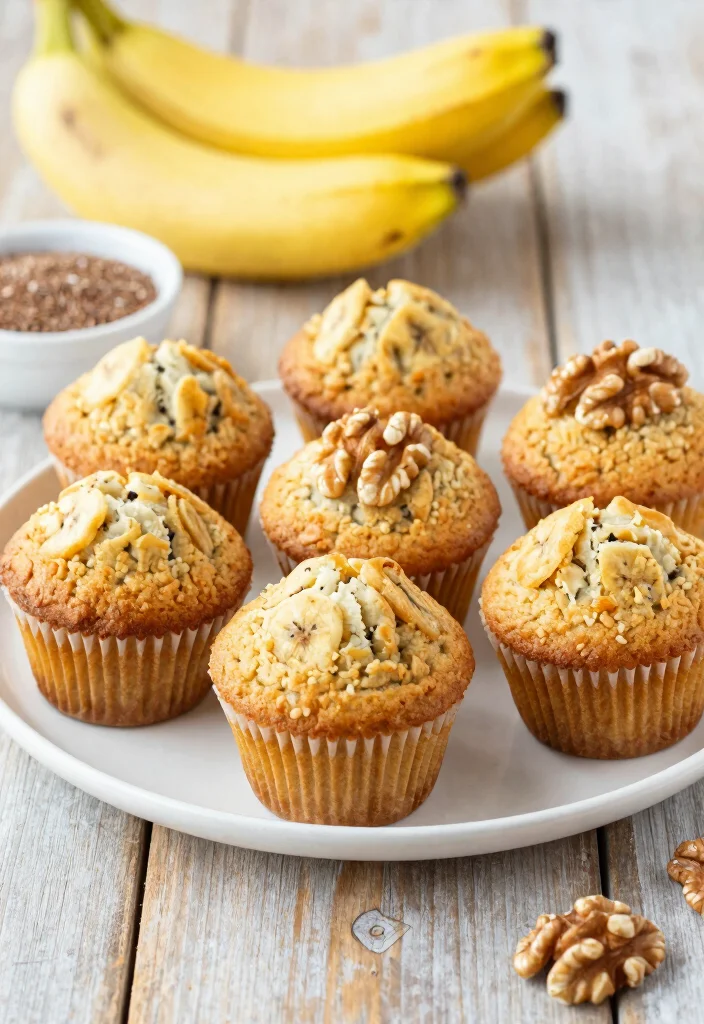 15 Banana Muffins with Greek Yogurt: Protein-Packed Goodness - 6. Vegan Banana Muffins with Greek Yogurt 1