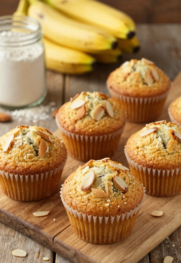 15 Banana Muffins with Greek Yogurt: Protein-Packed Goodness - 8. Almond Flour Banana Muffins with Greek Yogurt 1