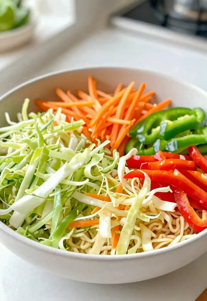 15 Chinese Coleslaw with Ramen Noodles Recipes (Crispy & Refreshing) - 12. Rainbow Ramen Salad 1