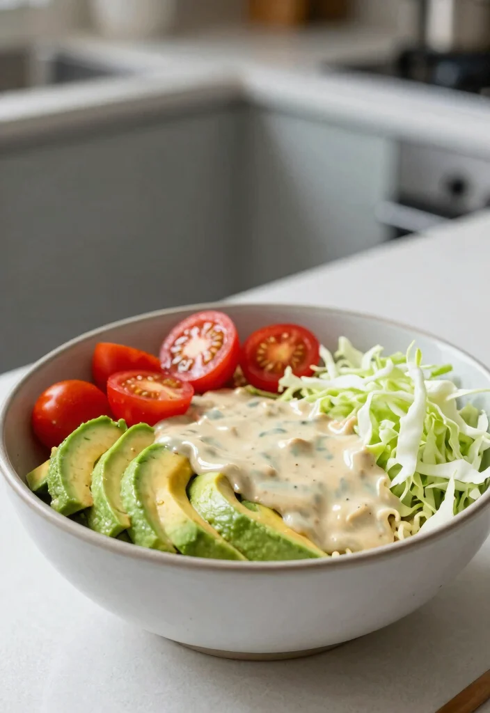 15 Chinese Coleslaw with Ramen Noodles Recipes (Crispy & Refreshing) - 15. Creamy Avocado Ramen Salad 1