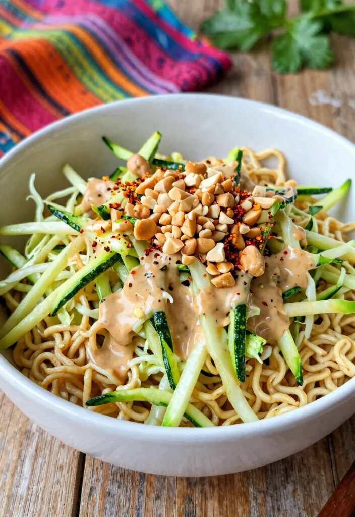 15 Chinese Coleslaw with Ramen Noodles Recipes (Crispy & Refreshing) - 2. Spicy Peanut Ramen Slaw 1