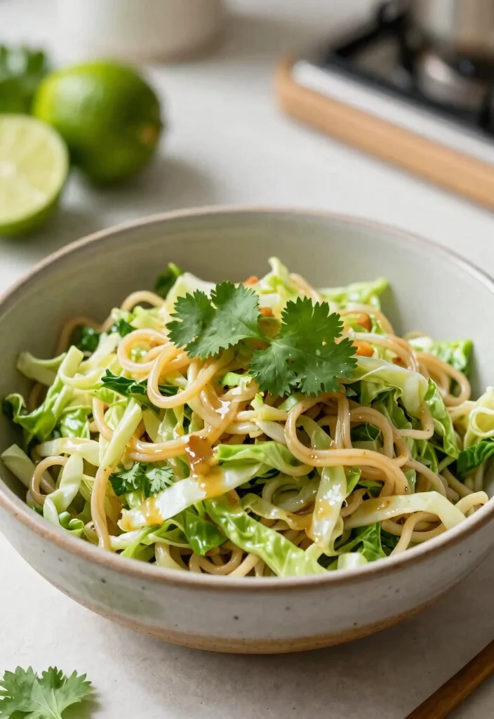 15 Chinese Coleslaw with Ramen Noodles Recipes (Crispy & Refreshing) - 5. Cilantro Lime Ramen Salad 1