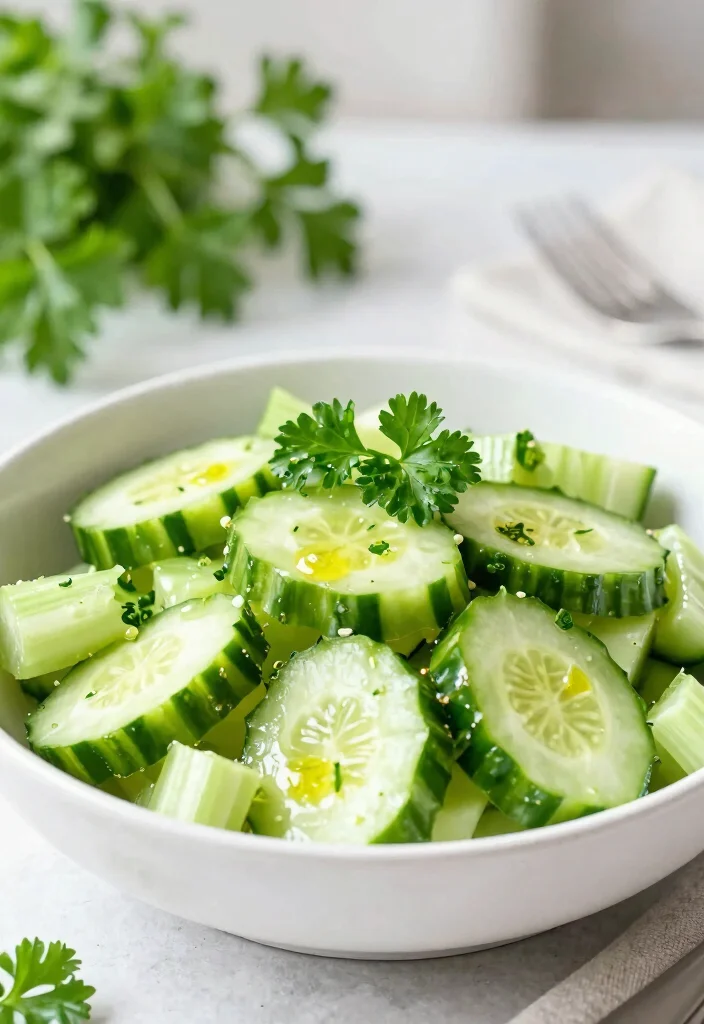 15 Chinese Cucumber Salad Recipes (with Soy & Garlic) - 11. Cucumber and Celery Salad 1