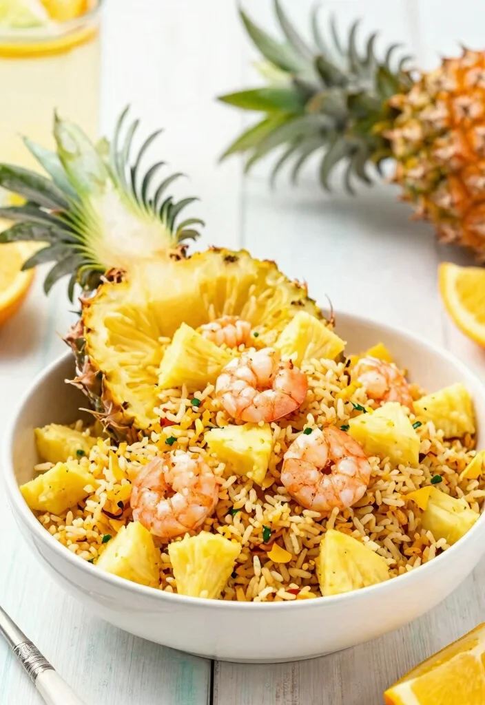 15 Chinese Shrimp Fried Rice Recipes (Quick & Flavorful) - 4. Pineapple Shrimp Fried Rice 1