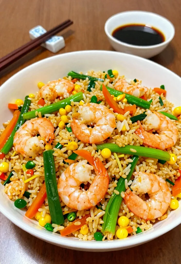 15 Chinese Shrimp Fried Rice Recipes (Quick & Flavorful) - 6. Veggie Shrimp Fried Rice 1