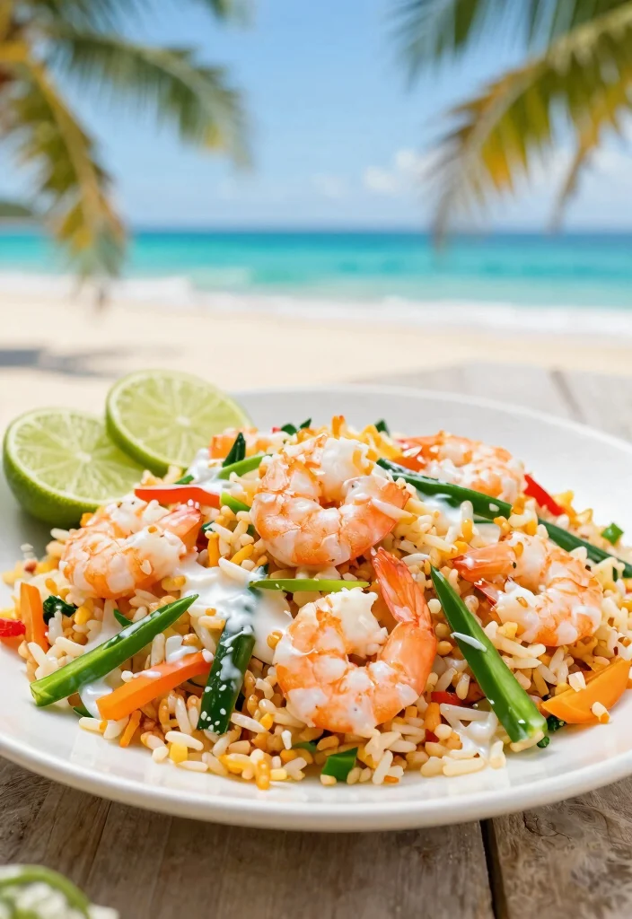 15 Chinese Shrimp Fried Rice Recipes (Quick & Flavorful) - 9. Coconut Shrimp Fried Rice 1