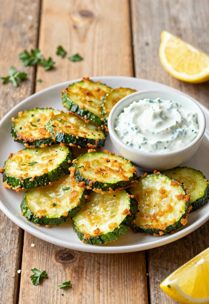 15 Greek Snacks & Appetizers (Easy to Make) - 12. Fried Zucchini with Tzatziki 1