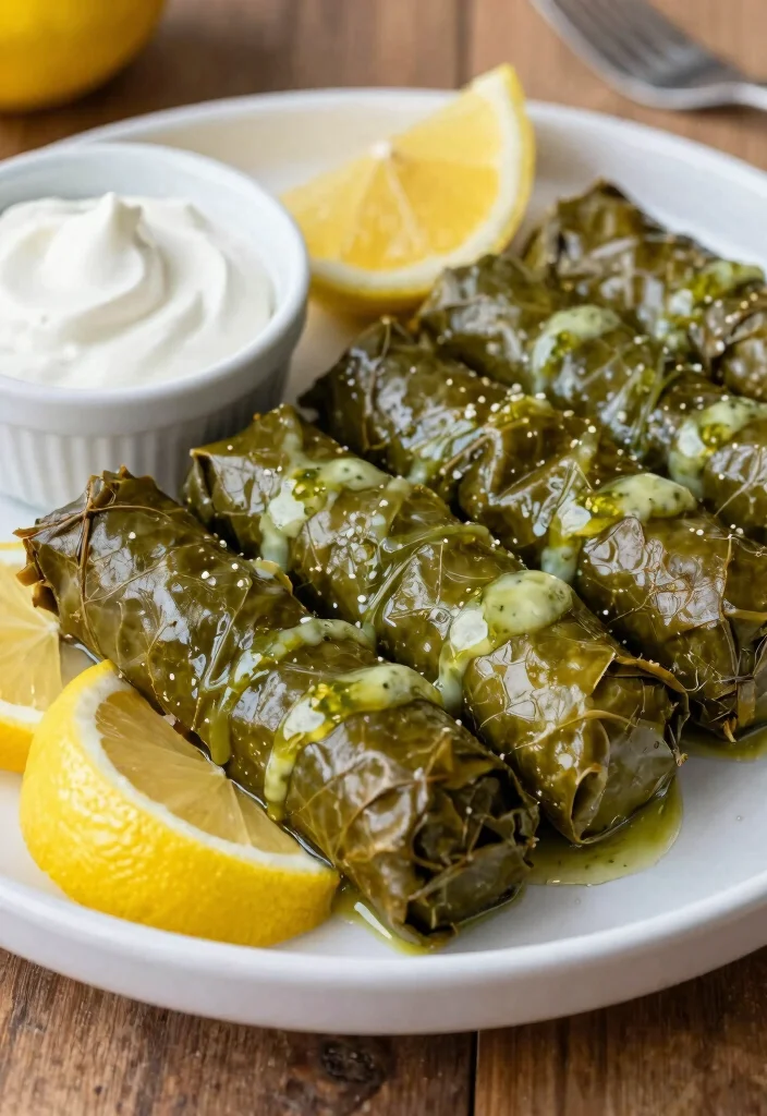 15 Greek Snacks & Appetizers (Easy to Make) - 5. Dolmades (Stuffed Grape Leaves) 1