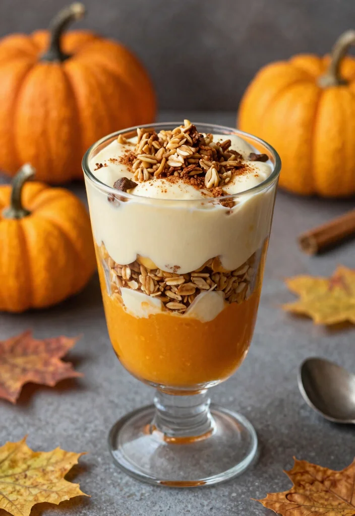 15 Greek Yogurt Parfait Recipes (Breakfast Bliss) - Pumpkin Spice Parfait 1