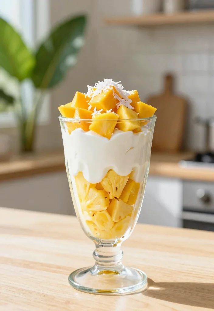15 Greek Yogurt Parfait Recipes (Breakfast Bliss) - Tropical Paradise Parfait 1