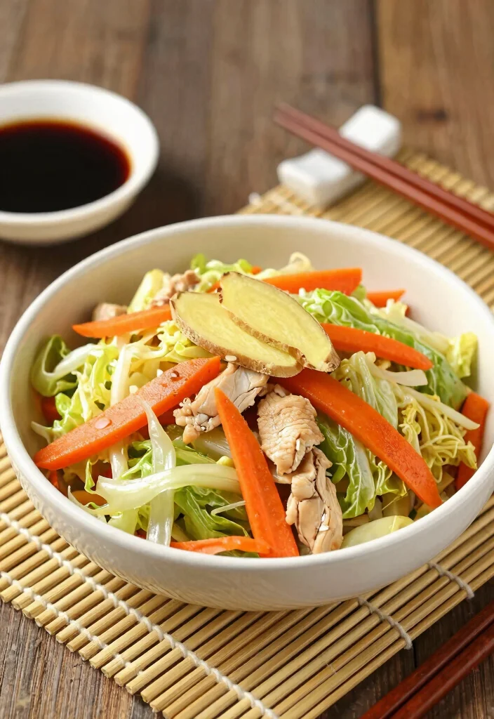 15 Healthy Chinese Chicken Cabbage Stir Fry Recipes for Quick Dinners - 3. Ginger Chicken and Cabbage Stir Fry 1