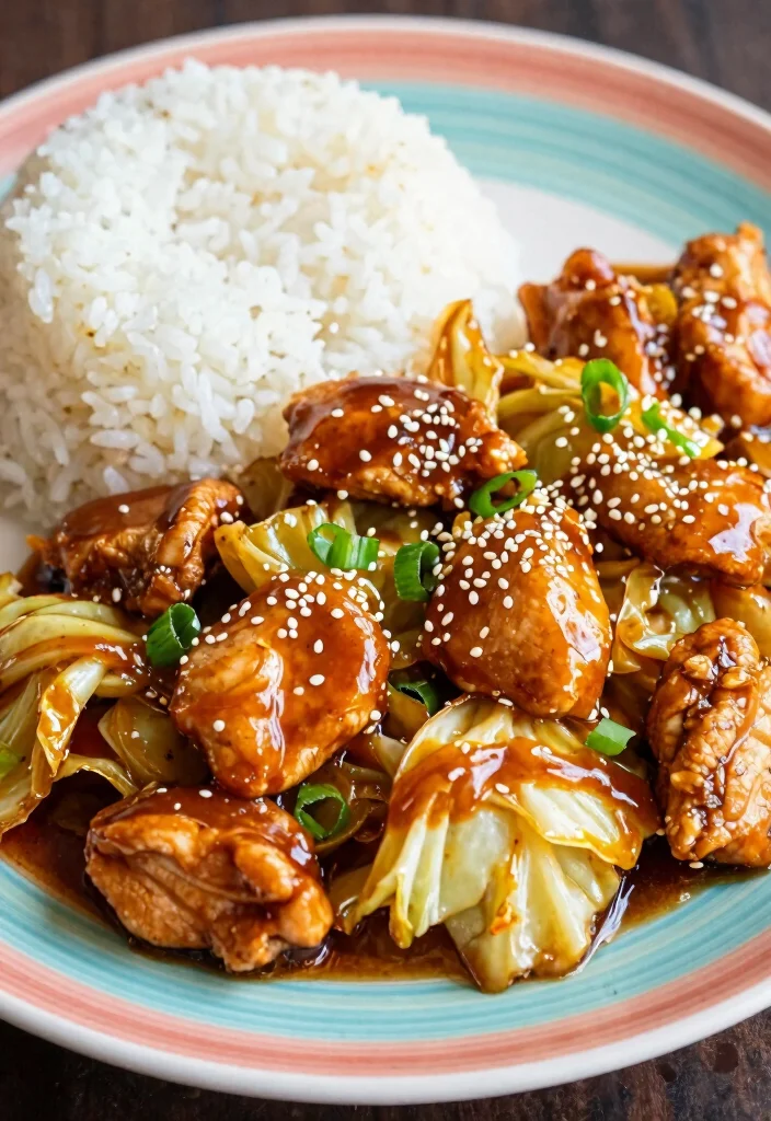 15 Healthy Chinese Chicken Cabbage Stir Fry Recipes for Quick Dinners - 5. Teriyaki Chicken Cabbage Stir Fry 1