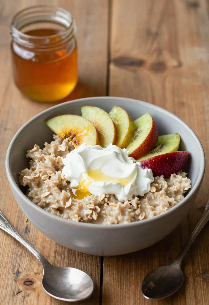 15 Plain Greek Yogurt Recipes (Breakfast to Dinner) - 12. Greek Yogurt Oatmeal 1