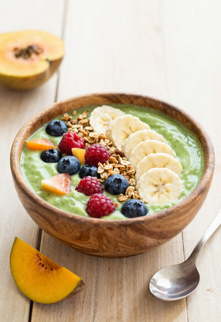 15 Plain Greek Yogurt Recipes (Breakfast to Dinner) - 3. Greek Yogurt Smoothie Bowl 1