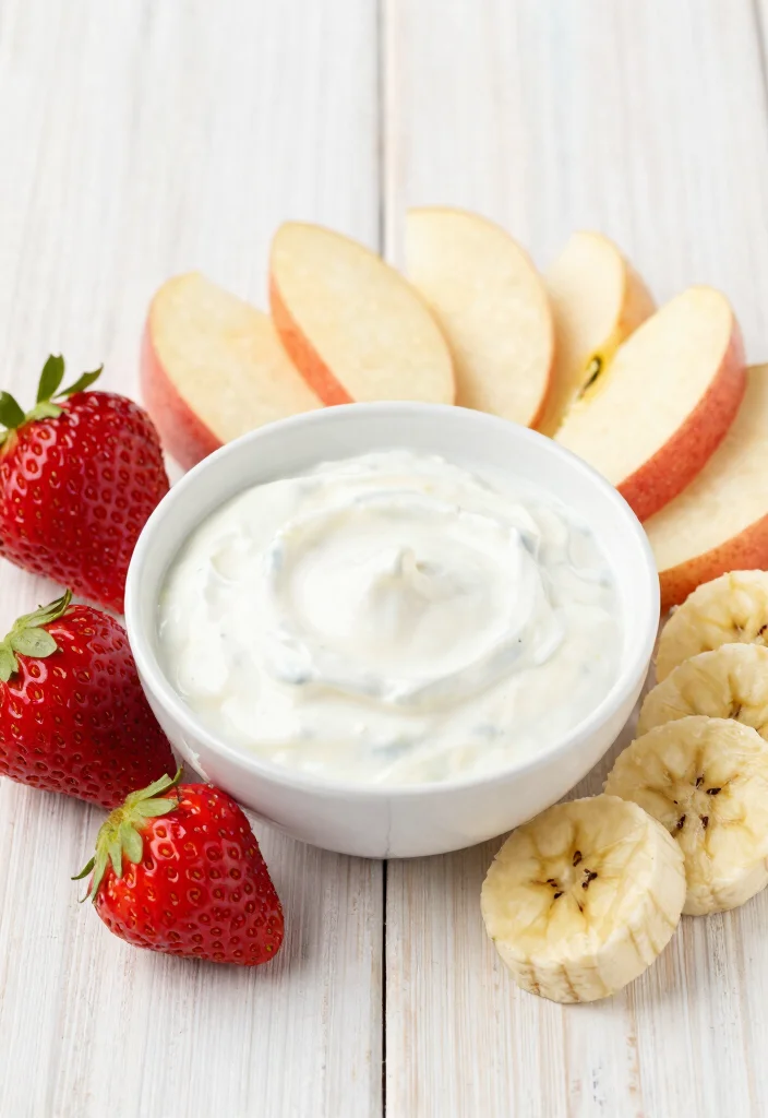 15 Plain Greek Yogurt Recipes (Breakfast to Dinner) - 7. Greek Yogurt Fruit Dip 1