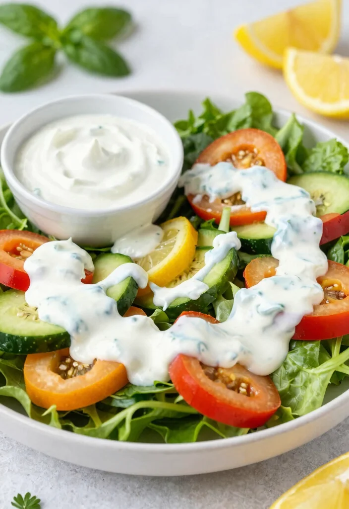 15 Plain Greek Yogurt Recipes (Breakfast to Dinner) - 9. Greek Yogurt Salad Dressing 1