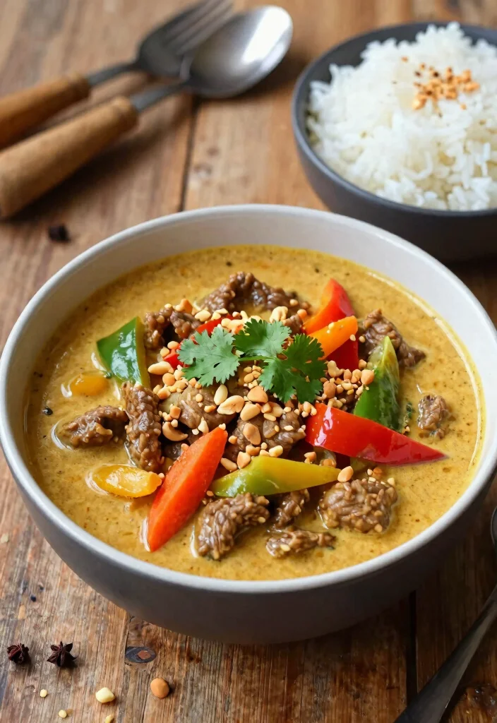 15 Thai Beef Curry Recipes (Tender & Flavorful) - 4. Thai Peanut Beef Curry 1