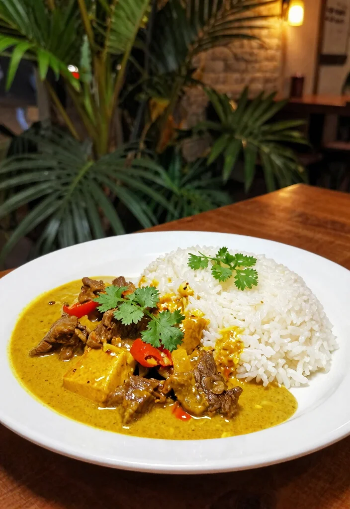 15 Thai Beef Curry Recipes (Tender & Flavorful) - 6. Thai Curry Beef with Coconut Rice 1