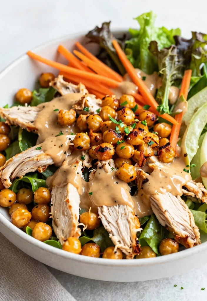15 Thai Chicken Salad with Peanut Dressing (Crunchy Perfection) - 12. Thai Chicken Salad with Crunchy Chickpeas 1