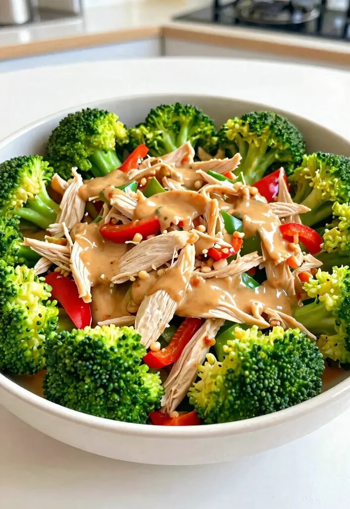 15 Thai Chicken Salad with Peanut Dressing (Crunchy Perfection) - 13. Thai Chicken Salad with Broccoli 1