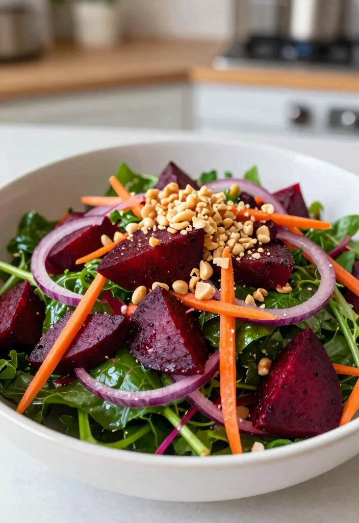 15 Thai Peanut Salad Recipes (Nutty Bliss) - 11. Thai Peanut Beet Salad 1