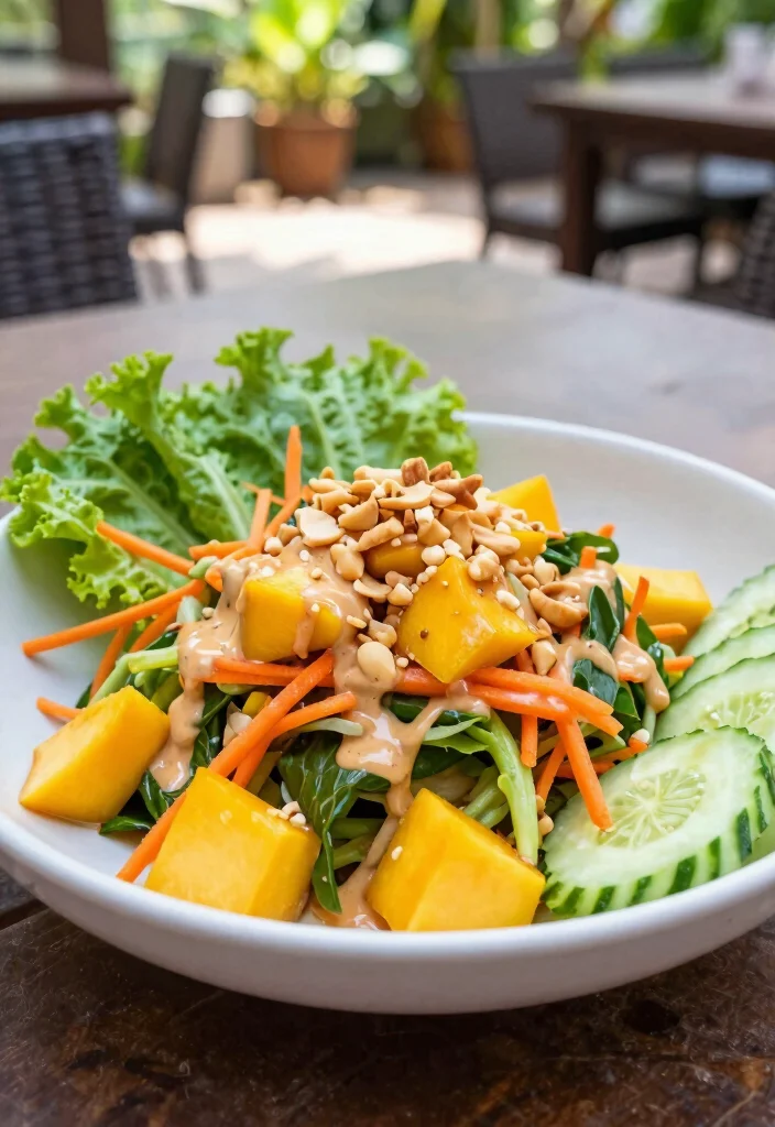 15 Thai Peanut Salad Recipes (Nutty Bliss) - 12. Thai Peanut Salad with Mango 1