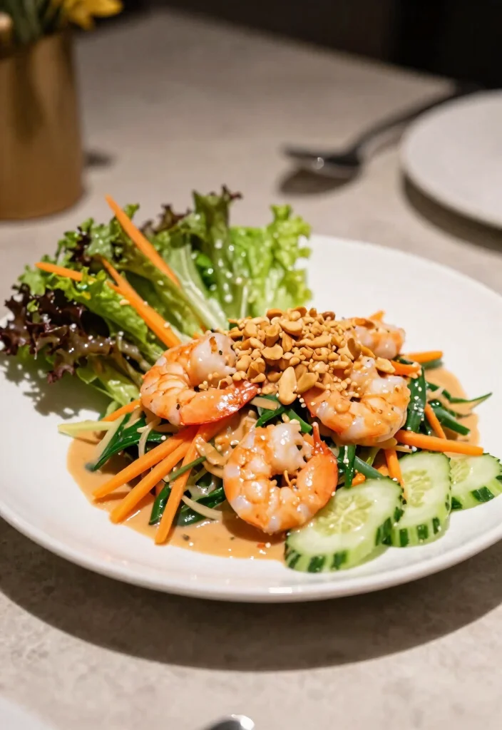 15 Thai Peanut Salad Recipes (Nutty Bliss) - 13. Thai Peanut Salad with Shrimp 1