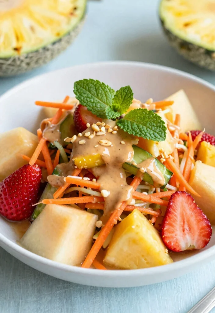 15 Thai Peanut Salad Recipes (Nutty Bliss) - 14. Thai Peanut Fruit Salad 1