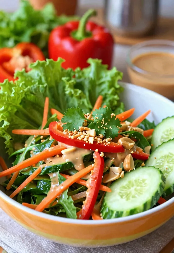 15 Thai Peanut Salad Recipes (Nutty Bliss) - 6. Vegan Thai Peanut Salad 1