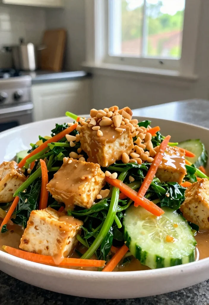 15 Thai Peanut Salad Recipes (Nutty Bliss) - 8. Thai Peanut Salad with Tofu 1