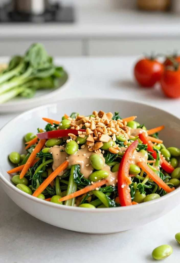 15 Thai Peanut Salad Recipes (Nutty Bliss) - 9. Thai Peanut Salad with Edamame 1