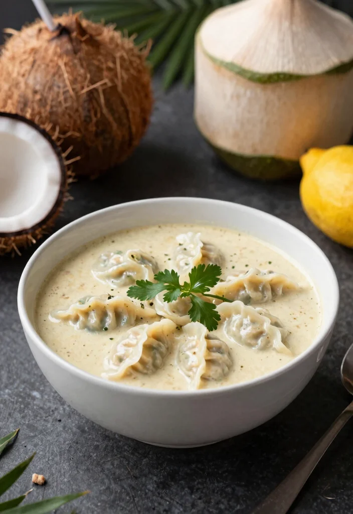 15 Thai Red Curry Dumpling Soup Recipes (Tender & Rich) - 4. Creamy Coconut Thai Red Curry Dumpling Soup 1