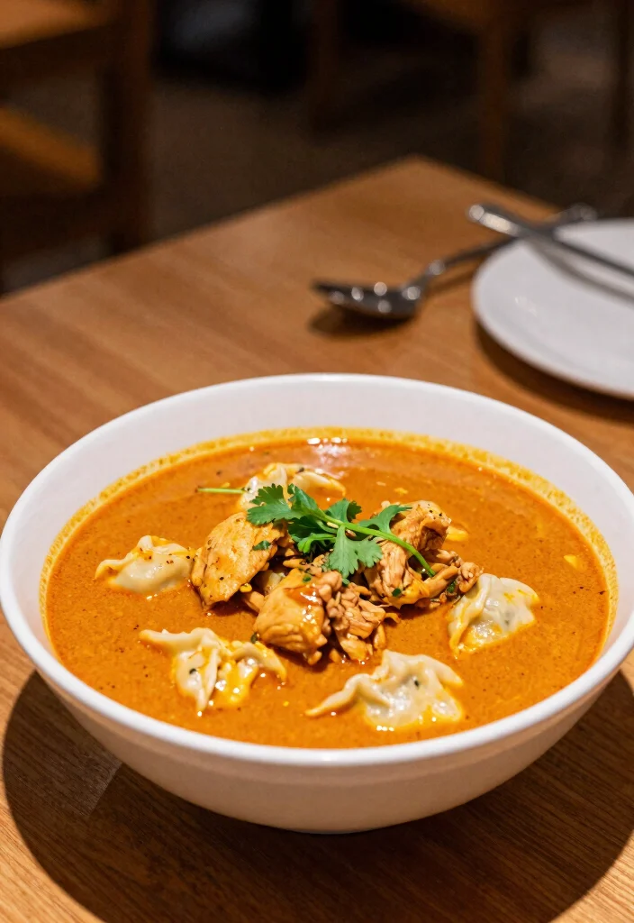 15 Thai Red Curry Dumpling Soup Recipes (Tender & Rich) - 8. Thai Red Curry Dumpling Soup with Chicken 1