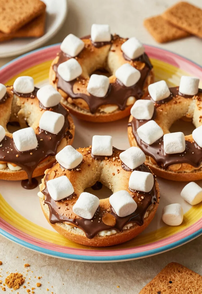 16 Almond Flour Greek Yogurt Bagels (Keto Friendly) - 16. S'mores Almond Flour Bagels 1