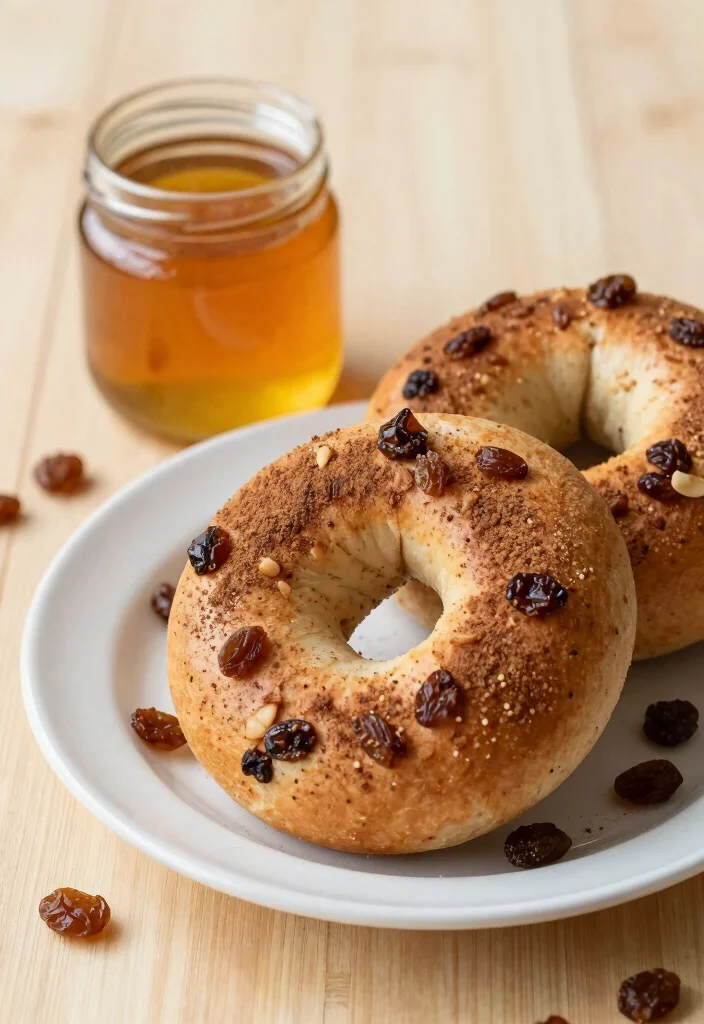 16 Almond Flour Greek Yogurt Bagels (Keto Friendly) - 3. Cinnamon Raisin Almond Flour Bagels 1