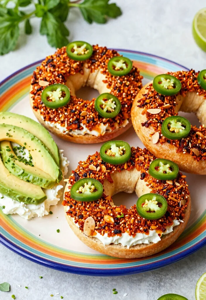 16 Almond Flour Greek Yogurt Bagels (Keto Friendly) - 7. Spicy Jalapeño Almond Flour Bagels 1