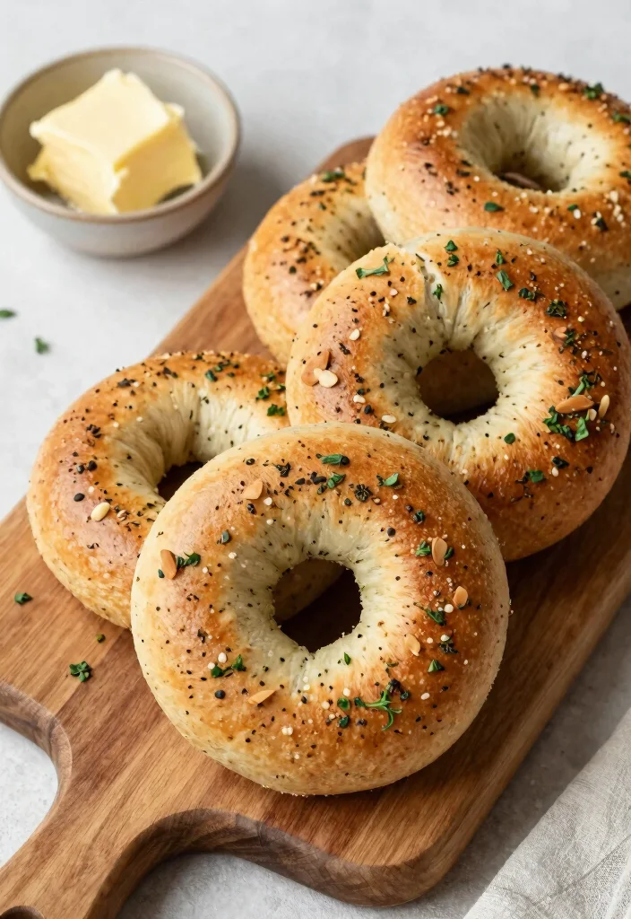 16 Almond Flour Greek Yogurt Bagels (Keto Friendly) - 9. Savory Herb Almond Flour Bagels 1