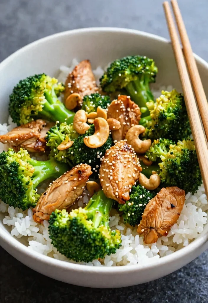 16 Chicken and Broccoli Chinese Recipes (Healthy & Delicious) - 13. Chicken and Broccoli Stir-Fry with Cashews 1