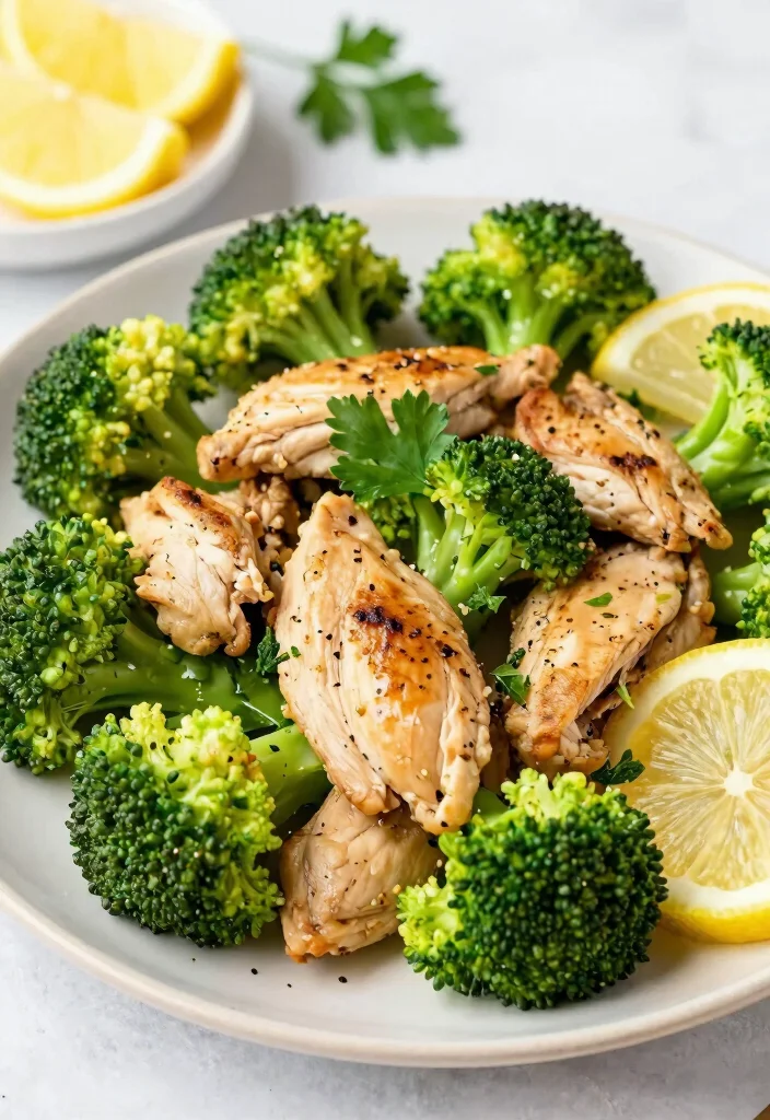 16 Chicken and Broccoli Chinese Recipes (Healthy & Delicious) - 4. Lemon Garlic Chicken and Broccoli 1