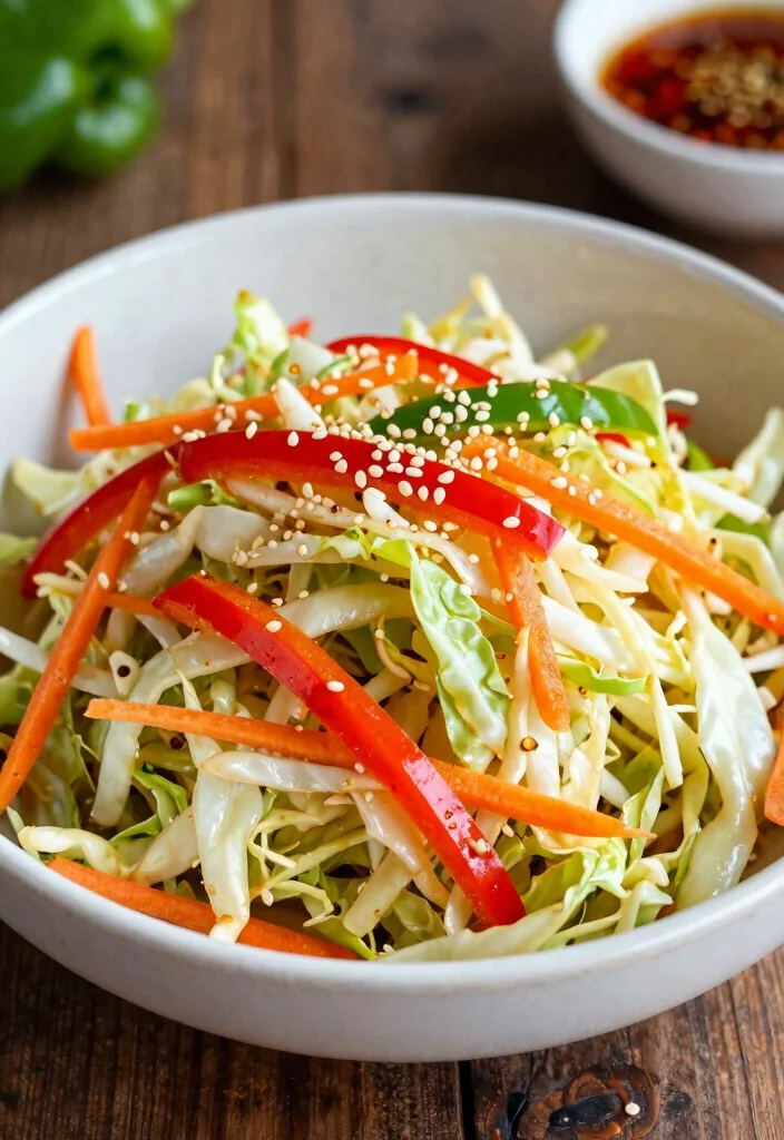 16 Crisp & Tangy Chinese Cabbage Salad Recipes - 13. Garlic Soy Napa Cabbage Salad 1