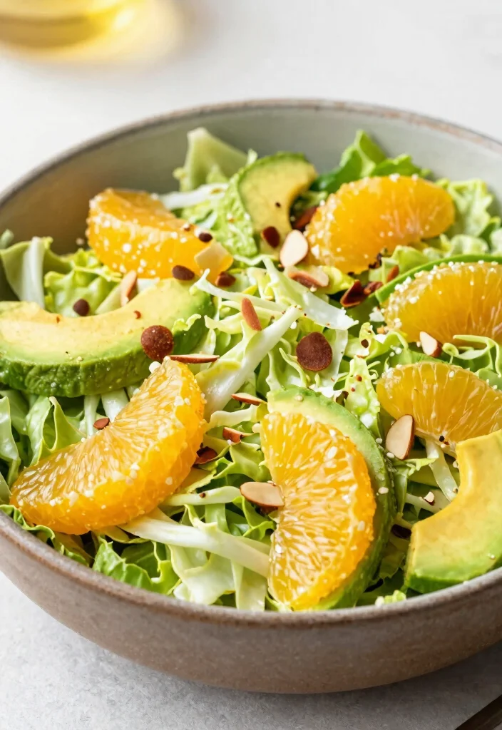 16 Crisp & Tangy Chinese Cabbage Salad Recipes - 3. Citrus and Avocado Napa Cabbage Salad 1