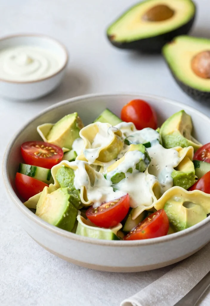 16 Delicious Greek Tortellini Pasta Salad Recipes (Creamy & Fresh) - 10. Greek Tortellini Salad with Avocado 1