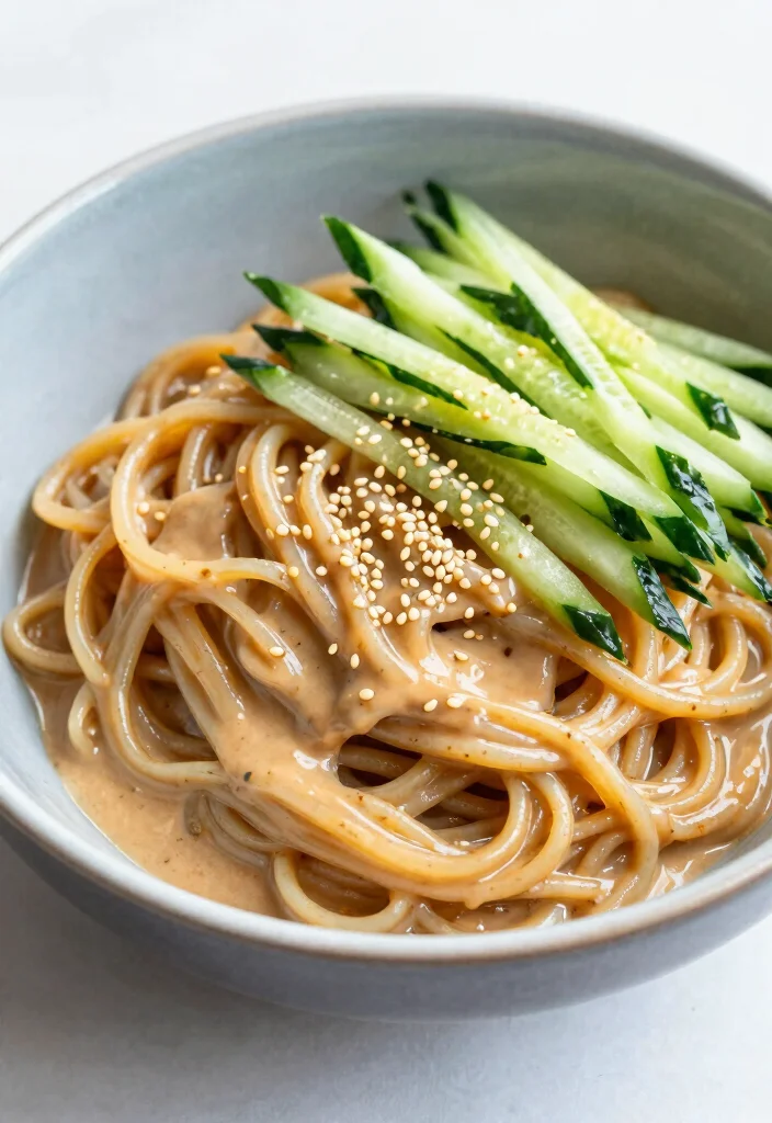 16 Easy & Impressive Chinese Dinner Party Recipes - 15. Chilled Sesame Noodles 1