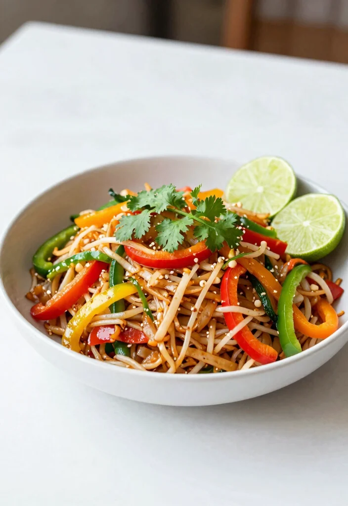 16 Gluten Free Pad Thai Recipes (Easy & Delicious) - 11. Cilantro Lime Gluten Free Pad Thai 1