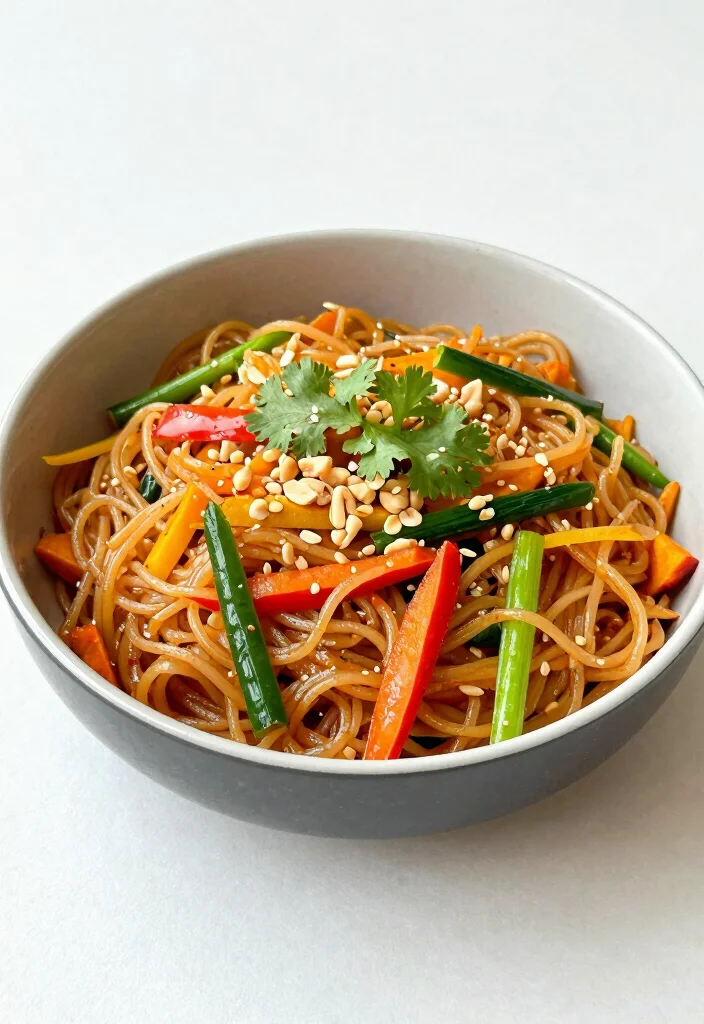 16 Gluten Free Pad Thai Recipes (Easy & Delicious) - 7. Sweet Potato Noodle Gluten Free Pad Thai 1