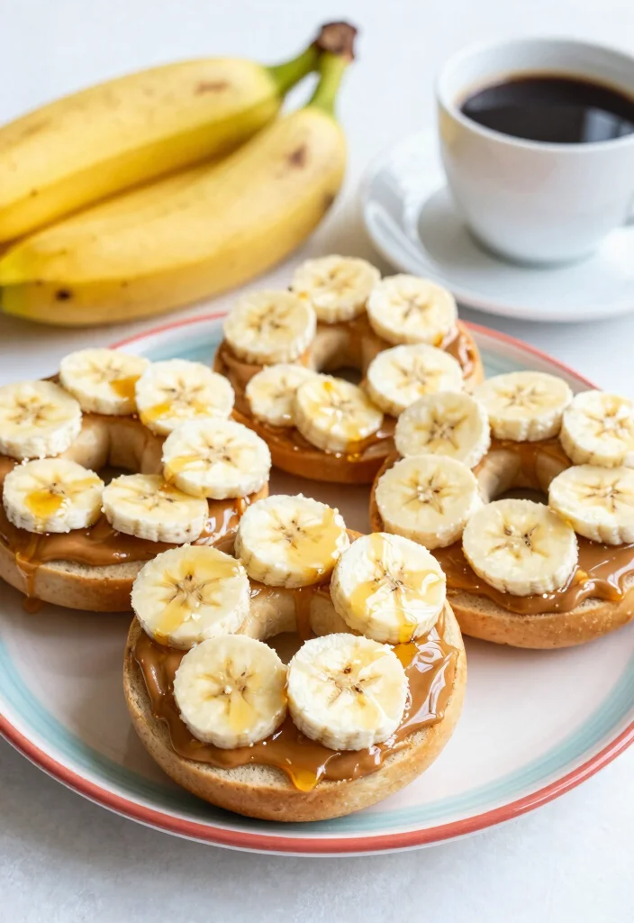 16 Homemade Greek Yogurt Bagels (Better Than Store) - 16. Peanut Butter Banana Bagels 1