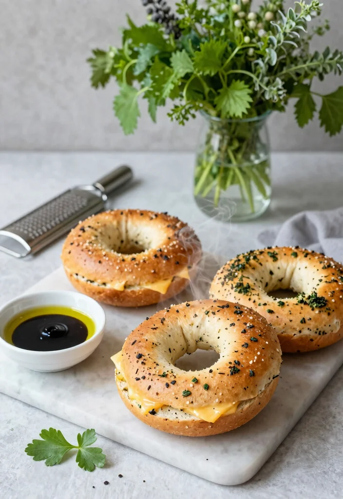 16 Homemade Greek Yogurt Bagels (Better Than Store) - 4. Savory Herb and Cheese Bagels 1