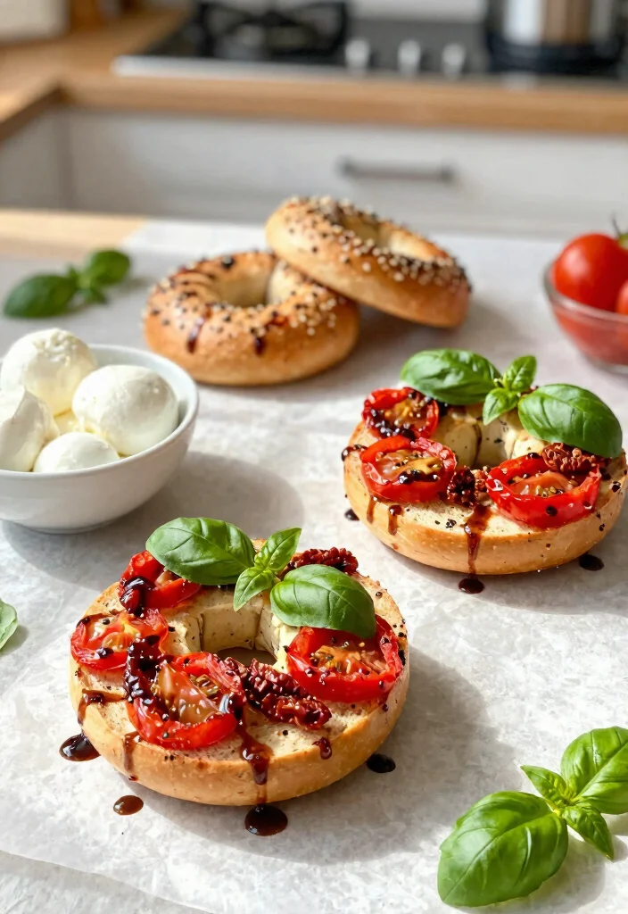 16 Homemade Greek Yogurt Bagels (Better Than Store) - 5. Savory Tomato Basil Bagels 1