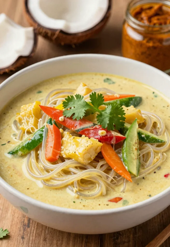 16 Light & Flavorful Chinese Glass Noodle Recipes - 11. Coconut Curry Glass Noodles 1